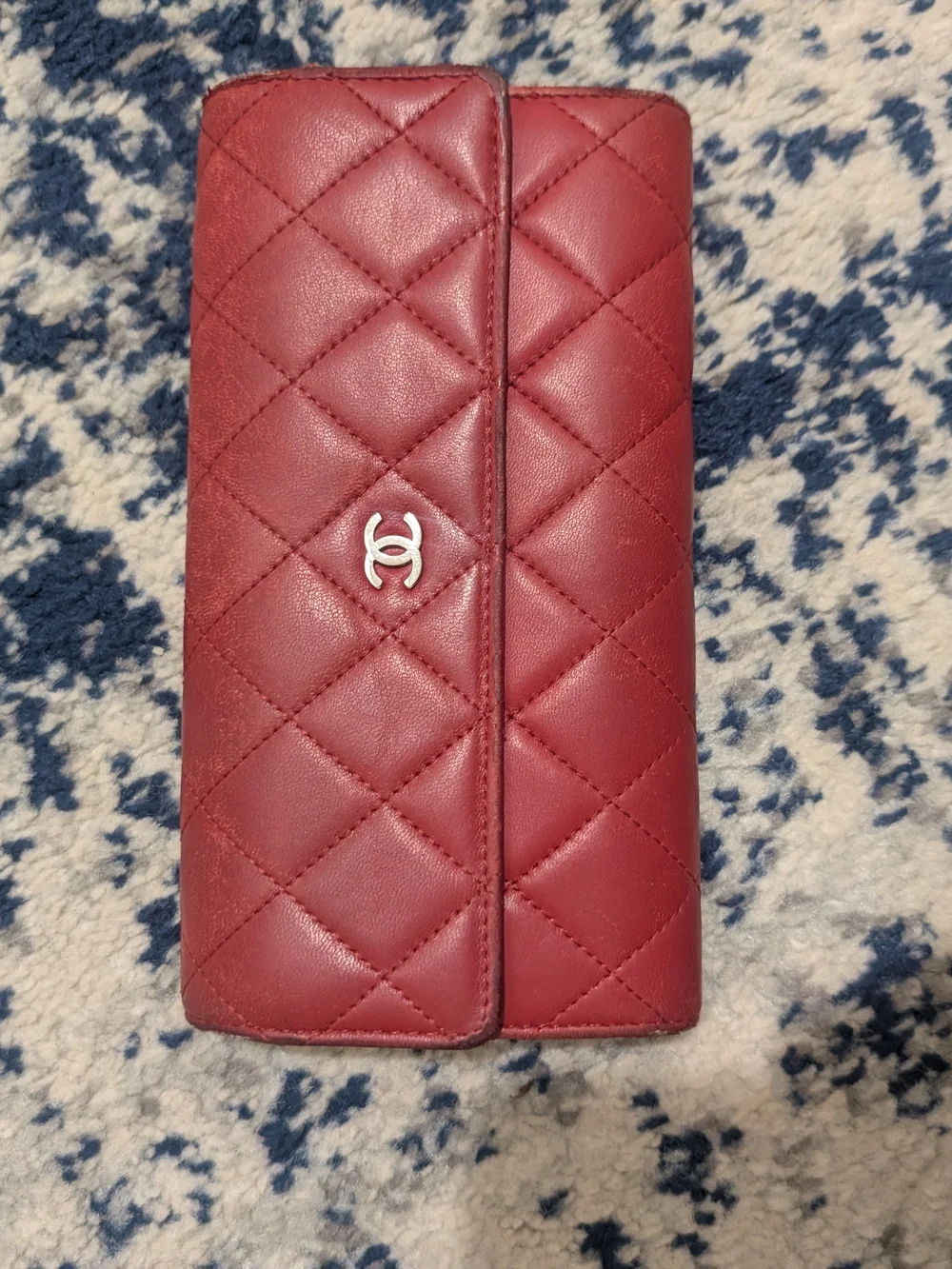 Chanel Quilted Long Lambskin Wallet